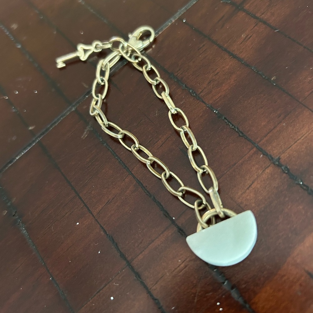 Noonday collection Gold and ivory charm  bracelet